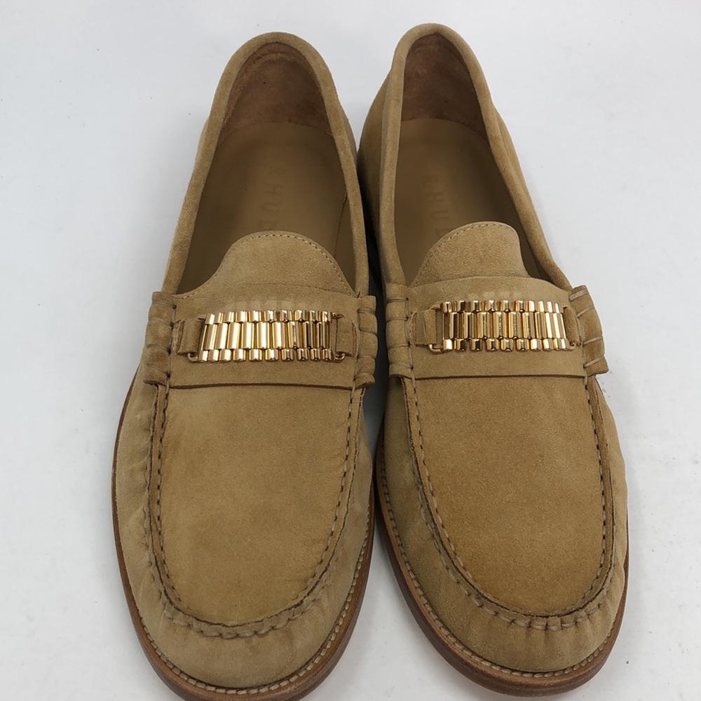 Rhude Tan Suede Penny Loafers With Dustbag - Size 11 - Picture 10 of 16